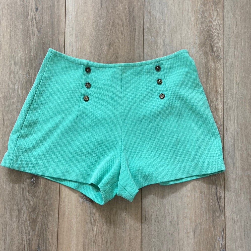 Zara Mint Green Shorts